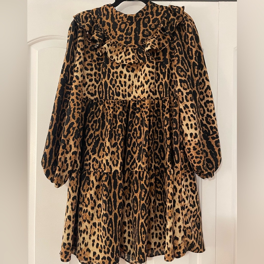 Scoop Leopard Print Dress